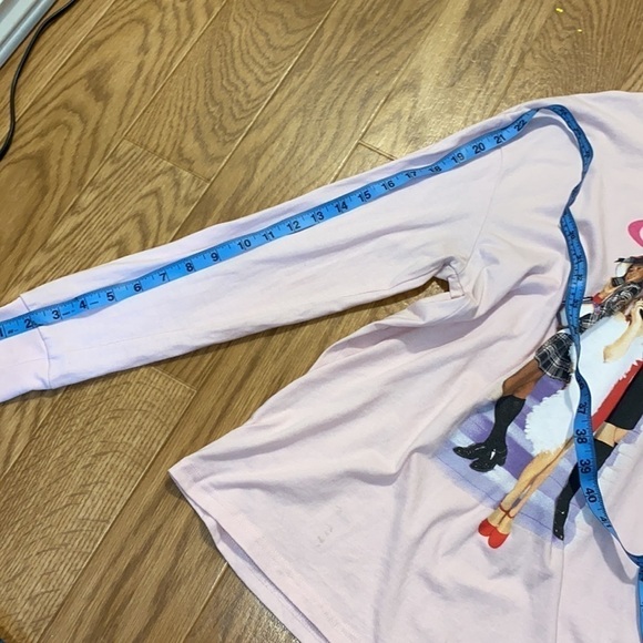 Clueless  Women’s Pink Long Sleeve Shirt (Size Small) - Picture 5 of 9